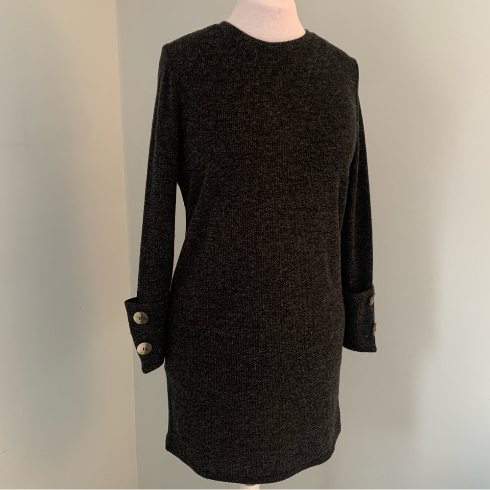 ZARA Sweater Dress, Dark Gray, Size Small